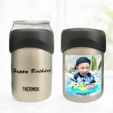 送料無料 サーモス 写真入り 2way タンブラー 缶ホルダー 名入れ メッセージ入り プレゼント ギフト 孫 子ども 友達 実用的 お絵かきタンブラー コップ マグ お祝い 誕生日 敬老の日 祖父母 還暦祝い 喜寿 退職祝い ビアグラス お絵かき水筒