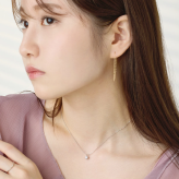 【無料ラッピング】一粒ラウンドネックレス レディース シンプル 金属アレルギー対応 ゴールド 18金 K18 おしゃれ オフィス アクセサリー ジュエリー プレゼント ギフト クリスマスプレゼント　クリスマスギフト　【クリスマスラッピング無料】