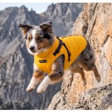 犬服 冬 パピア ハーネス一体型 ジャンパー マウンテニア II 防水 防寒 暖かい PUPPIA 中綿 裏フリース 背中開き 散歩 ドッグウェア 小型犬 中型犬 S M L XL XXL チワワ トイプードル ダックス 柴犬