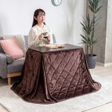 1人用 こたつ 2点セット 高さ3段階調整 75×40cm ハイタイプ 省スペース デスク 一人用こたつ こたつテーブル こたつ布団 省エネ 中間スイッチ オールシーズン 1年保証