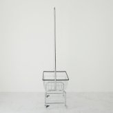 収納家具 ラック フォールディングハンガー ハンガー 折りたたみ スチール アイアン スリム コンパクト 省スペース コートハンガー 洋服掛け おしゃれ かわいい 韓国インテリア 北欧 軽い 軽量 棚付き シンプル リビング ダイニング 玄関