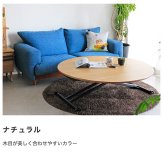 昇降テーブル アイルス 高さ調整 幅120cm リフトテーブル 折りたたみテーブル リフティングテーブル シンプル おしゃれ モダン ガス圧 サイズ調節 リビングテーブル ダイニングテーブル ローテーブル センターテーブル ラウンド 丸 新生活