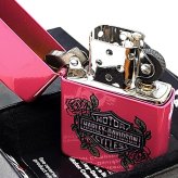 ZIPPO ハーレーダビッドソン ジッポライター バラ マットピンク HARLEY-DAVIDSON ロゴ ROSE ギフト プレゼント かっこいい メンズ レディース 薔薇