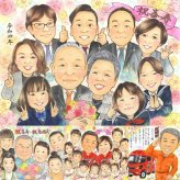誕生日のお祝いに、大切な節目が思い出になる一枚です。 似顔絵 プレゼント 喜寿 名入れ 贈り物 ギフト 手描き 誕生日 長寿 敬老の日 お祝い 記念日 大人数 家族 ご両親 祖父母 名入れ 下書き確認 修正無料 似てる 宝物 サプライズ 喜ばれる 77歳 傘寿 宝物 喜寿祝い 引っ越し 感激 還暦祝い 感動 クリスマス ウェディングギフト 披露宴 応援 卒寿祝い キレイ 古希祝い カラフル