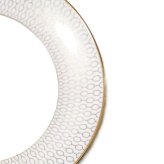 ウェッジウッドWEDGWOOD　ジオGIO　ゴールド 17㎝プレート　ペア【御結婚御祝・内祝・新築御祝・還暦御祝・御礼・寿・ギフト包装可能】