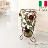 イタリア 家具 ヨーロピアン ヴェローナクラシック アイアン傘立て-円形  傘 玄関 ヨーロッパ家具 クラシック 輸入家具 アンティーク風 イタリア製 おしゃれ 高級感 エレガント リモート テレワーク 在宅