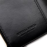 選べる2色 ボッテガヴェネタ BOTTEGA VENETA 三つ折り財布 レディース メンズ マキシイントレチャート 本革 ミニ財布 小銭入れ付き ブラック トープグレー カード6枚 750245 V3UO1