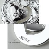 ハワイアンジュエリー シルバー ペンダント トップ 刻印 無料 誕生石入れ可 ラウンドハート シンプル シルバー925 ネックレス チェーン別売 ペンダントヘッド 彼女 妻 女性 レディース 誕生日 プレゼント ハロウィン 【品番：SP2918】