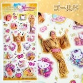マツケンサンバ キティ シール [ マツケンサンバ×ハローキティ クリアキャンディシール ] 正規品 マツケンコラボ 松平健 キティ サンリオ ぷっくり キラキラ 透明 ステッカー 立体 可愛い デコ 手帳 シール帳 ノート スマホケース DIY 女の子 子供 人気 プレゼント ギフト