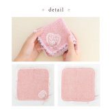 プレゼント ギフト 返礼品 ハンカチ ギフト レディース レース 小さい ハート ボルドー ベージュ ブルー グレー ローズ【公式】【LALUICE ラルイス】