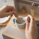 知育玩具 3歳 木製 ままごと フォルダブルクッカー キッチン おもちゃ 2色展開 ピンク ラテ 誕生日プレゼント 出産祝い 男の子 女の子