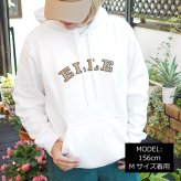 名入れ ペアパーカー 犬 飼い主 お揃い カレッジロゴ ★ 刺繍デザイン ペット ペアルック フーディー ギフト プレゼント 誕生日 敬老 名前入り メンズ レディース おしゃれ カジュアル