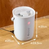 加湿器 スチーム式 ゴリラのゴリ霧中 DOSHISHA ドウシシャ ゴリラシリーズ GRK-2601 大容量 お手入れ簡単 2.8L 14畳 上部給水 1000ml 500ml 加熱式 気化式 おやすみモード チャイルドロック 洗える 洗いやすい 静音 寝室 おしゃれ 冬 家電 乾燥対策 白 ホワイト グレー