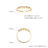 セミ オーダーメイド リング 指輪 誕生石 2.0mm 5石 Ties K10 K18 10K 18K 10金 18金 プラチナ 女性 レディース 誕生日 記念日 プレゼント ギフト 誕生日プレゼント ファミリーリング 刻印 名入れ 20代 30代 40代 妻 彼女 天然石 ダイヤモンド ダイヤ ゴールド ピンクゴールド イエローゴールド 選べる アクセサリー アレルギー対応 金属アレルギー