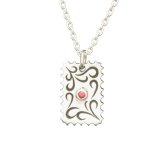 唐草模様ネックレス シルバー925 【刻印無料】 唐草 唐草模様 アラベスク ネックレス ペンダント 選べる 天然石 誕生石 シルバーアクセサリー レディース ユニセックス クリスマス 誕生日 プレゼント ハンドメイド 彫金 ジュエリーボックス Grand Galleria グランドガレリア