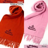 名入れ ヴィヴィアンウエストウッド マフラー 選べる16色 レディース メンズ Vivienne Westwood 81030007 W00Q7 ウール100％ オーブ ロゴ刺繍 男女兼用 高校生 誕生日 クリスマス ギフト プレゼント