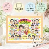 誕生日のお祝いに、似顔絵ギフトのサプライズを贈りませんか。 喜寿祝い 似顔絵 プレゼント ギフト 贈り物 名入れ 手描き 誕生日 記念日 長寿 お祝い 敬老の日 大人数 祖父母 ご両親 家族 名入れ 修正無料 下書き確認 かわいい 喜ばれる そっくり 親孝行 77歳 喜寿祝い 傘寿 宝物 応援 米寿祝い 二次会 色紙 カラフル キレイ 大量注文 サプライズ 贈答品 節目 古希祝い 傘寿祝い