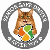 カーサイン 高齢者マーク SENIOR SAFE DRIVER ソマリ ステッカー シール 直径13cm 肉球 日本製 車