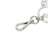エムエムシックス MM6 Maison Margiela クリップキーリング ポリッシュドパラジウム sm6ua0022-p9210-951 ユニセックス シルバー キーリング
