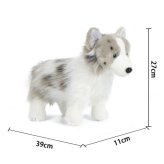 オゥシー いぬ 犬 ぬいぐるみ リアル 動物 アニマル ふわふわ かわいい 置物 インテリア 子供 おもちゃ ごっこ遊び 誕生日 プレゼント ギフト 癒し