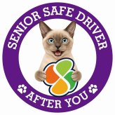 カーサイン 高齢者マーク SENIOR SAFE DRIVER トンキニーズ ステッカー シール 直径13cm 肉球 日本製 車