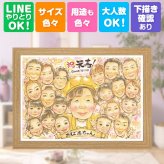 誕生日のお祝いに、感謝の気持ちが伝わる似顔絵ギフト。 似顔絵 米寿祝い ギフト 贈り物 手描き プレゼント 名入れ 誕生日 お祝い 記念日 長寿 大人数 孫 ご両親 祖父母 下書き確認 名入れ 修正無料 宝物 実績多数 一生もの かわいい 88歳 傘寿 宝物 米寿祝い イラスト 喜寿祝い 節目 メモリアルギフト サプライズ メモリアル 初任給 おすすめ 感激 還暦祝い お祝いの品 カラフル 家族