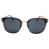 トムフォード TOM FORD サングラス UVカット FT0968-K/S 20A 56 メアジアンフィット アイウェア ウェリントン メンズ レディース グレー(クリア)