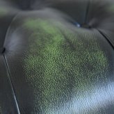 オットマン スツール クラシック レザー アンティーク インテリア おしゃれ かわいい ボタン締め 総革張 本革 革 玄関 椅子 高級 輸入家具 送料無料 GREEN イス チェア 天然木 保温