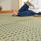 い草カーペット 清澄 せいちょう 江戸間 1畳 2畳 3畳 4.5畳 6畳 8畳 い草ラグ 天然い草100％ 掛川織 市松模様 和モダン 花ござ 上敷き 畳保護 四方縁 抗カビ 消臭 ブルー 夏用 涼感 和室 洋室 折りたたみ 調湿 さらさら 和風
