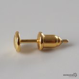 シルバー925 小ぶりピアス 極小 スタッドピアス シンプルピアス ゴールド 18KGP サークル 小さめ ワンポイント メタル 片耳1点 レディース 女性 金属アレルギー対応 イヤリング