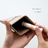 ばね口 マルチポーチ 【 インド刺繍 01 × シュリンクレザー 】 本革 姫路レザー 小物入れ アクセサリーポーチ 贈り物 母の日