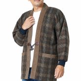 はんてん メンズ 日本製 裏ボア フリース リブ袖 冬用 アクリル100％ 71-7380 M/L セール どてら 保温 男性用 暖かい おしゃれ 半天 半纏 袢纏 男性用 ちゃんちゃんこ 丹前 おしゃれ 冬 あたたかい 部屋着 敬老の日 プレゼント ギフト 布団  還暦 40代 50代 60代 70代
