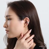 ステンレス フラワーイヤーカフ お花イヤーカフ シンプル かわいい 透かし メタル ゴールド 18KGP シルバー 片耳1点 プチプラ 耳の穴不要 痛くない レディース 女性 金属アレルギー対応フェイクピアス ノンホール イヤリング