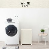 ランドリーバスケット 洗濯かご 収納ボックス かご フタ付き バスケット 大容量 大型 ワゴン おしゃれ 洗濯カゴ ラタン調 キャスター付き 防水 組立式 シンプル デザイン 約幅50×奥行38×高さ67cm キャスター付収納ボックス ランドリーボックス