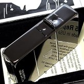 ZIPPO ライター 1935 クラシックロゴ ジッポ ブラックニッケル 黒 角型 外ヒンジ 3バレル エッチング彫刻 銀差し シンプル かっこいい 高級 ギフト メンズ プレゼント
