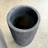 植木鉢 おしゃれ 大型 軽量 11号 鉢カバー KONTON コントン コーテス ラウンドハイ 縦長 トール 背が高い スリム 丸型 屋外 高級 北欧 モダン ナチュラル 観葉植物用 サボテン シンボルツリー 特大 玄関 テラス インテリア プランター 深型 セメント グレー