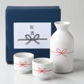 結び 酒器揃 磁器 美濃焼 やきものの里から、暮らしを贈ります。　ギフト 食器 セット テーブルウェア