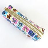 トムとジェリー トム ジェリー Wファスナー ペンポーチ ファニーアート 文具 筆箱 小学 中学 高校 大学 収納ケース  (MCOR)
