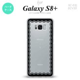 【SC03J】【スマホケース/スマホカバー】【ギャラクシーS8+】SC03J スマホケース Galaxy S8+ SC-03J カバー ギャラクシーS8+ レース柄（A） 黒 nk-sc03j-362【メール便送料無料】