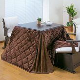 ダイニングこたつセット イス2脚付き 正方形 [こたつ本体+布団+イス2脚] 80cm×80cm ダイニングこたつ テーブル ダイニングチェア 2脚 リバーシブル布団付きこたつセット　送料無料