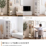 ラック 本棚 回転 スリム コンパクト 大容量 360度 7段 ブックシェルフ マガジン コミック 回転式本棚 収納 回転棚 幅36 Libro リブロ 回転式 漫画 文庫本 書籍 雑誌 CD DVD 教科書 新生活