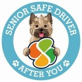 カーサイン 高齢者マーク SENIOR SAFE DRIVER ケアーンテリア ステッカー シール 直径13cm 肉球 日本製 車