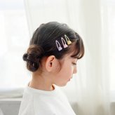 ヘアピン 通販 Rora パッチン留め 子供用 キッズ ヘアアクセサリー ヘアクリップ スリーピン 前髪クリップ パステルカラー ハートモチーフ ミニサイズ 髪飾り 髪留め 女の子 子ども ヘアアレンジ