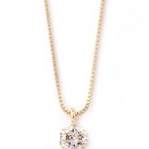 ダイヤモンド ネックレス 0.1ct K18 イエローゴールド 一粒 6本爪 シンプル ダイヤネックレス ペンダント 鑑別カード付き レディース アクセサリー ジュエリー 18金