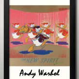 日本製 アンディ ウォーホル Donald Duck ドナルドダック A3 サイズ ポスター アート おしゃれ 絵画 インテリア 北欧 イラスト マット紙 艶消し アートパネル 額 フレーム デザイン 壁掛け ギフト 新築祝い ディスプレイ  速達 送料無料