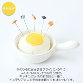 金沢のお針箱 新針物語 目玉焼き 定形外 送料無料 針山 待ち針 5本セット たまご 手のひらサイズ おしゃれ かわいい ミニチュア 裁縫 手芸 日本製 ギフト