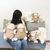 ひつじのメイプル ×ねこ肯定感  サクラ 抱きまくら(L) ぬいぐるみ りぶはあと