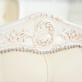 女王様の ホワイト マホガニー家具 アンティーク インテリア 家具 すのこ お城 お姫様 睡眠 フレーム