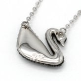 SWAROVSKI スワロフスキー ネックレス 5347329 Swan アクセサリー ブラック シルバー