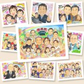 還暦のギフトに、贈った瞬間の笑顔まで楽しみになる一枚。初めての似顔絵注文でも安心です。 ギフト 還暦祝い 似顔絵 名入れ 贈り物 手描き プレゼント 還暦 誕生日 お祝い 記念 大人数 祖母 おばあちゃん おじいちゃん 祖父 修正無料 名入れ 下書き確認 一生もの かわいい 似てる 親孝行 還暦 長寿 一生もの 傘寿 カラフル オリジナル ブライダルギフト 二次会 感謝の品 白寿祝い 初任給
